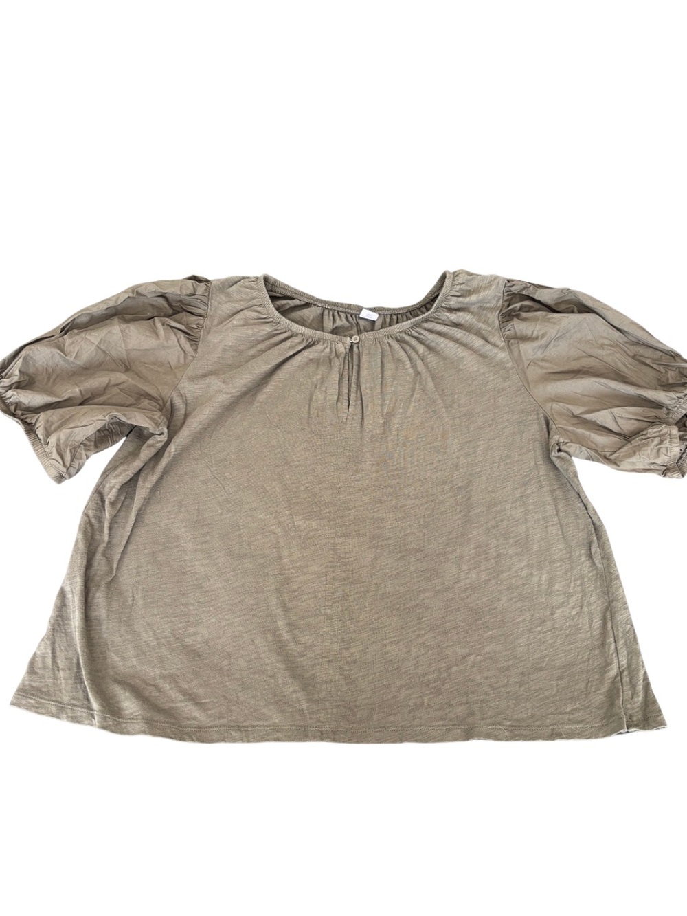 Old Navy Women's Short-Sleeve Puff-Sleeve Slub-Knit Top